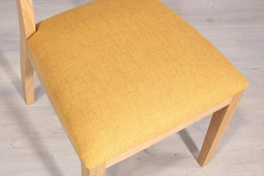 Chaise Florian réalisée en chêne massif Ligne contemporaine Assise Tissu d'ameublement FSM
