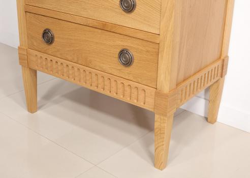Commode 5 tiroirs Yvan réalisée en Chêne de style Directoire