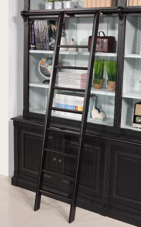 Bibliothèque 2 corps 4 portes Louis-Marie, réalisée en Chêne Massif de style Directoire Avec Echelle  SEULEMENT 1 DISPONIBLE