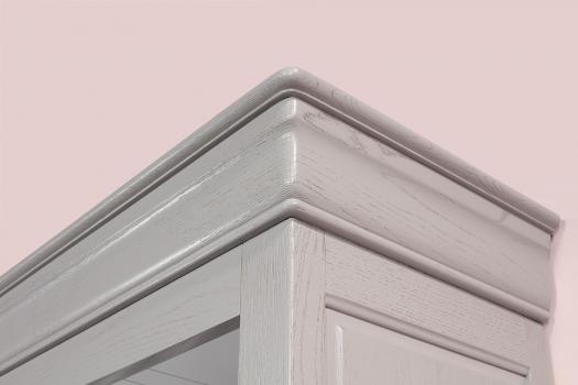 Bibliothèque Thiago réalisée en chêne massif de style Louis Philippe 4 étagères