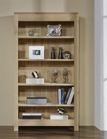Bibliothéque Collection Nature réalisée en chêne massif 4 étagères Finition chêne brosse