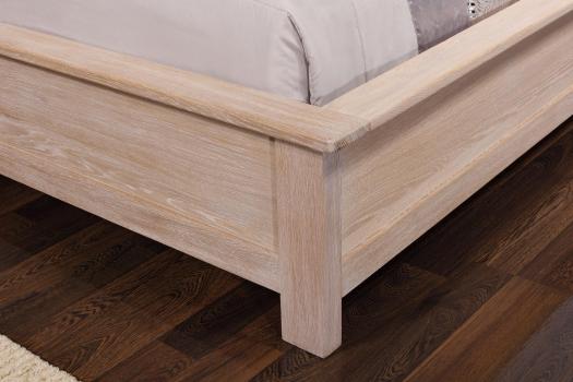 Lit Collection Nature 160*200 réalisé en Chêne massif Finition chêne naturel brossé
