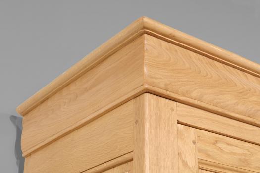 Armoire 2 portes Stéphane réalisée en Chêne Massif de style Louis Philippe SEULEMENT 1 DISPONIBLE