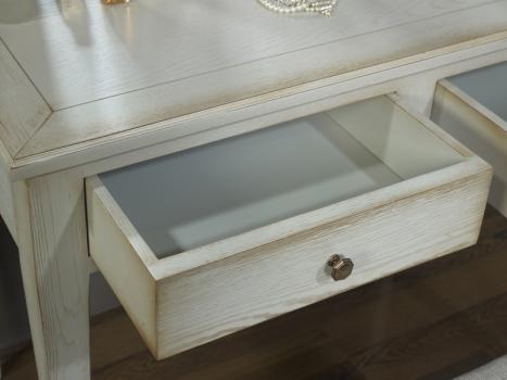 Table de toilette ou Coiffeuse Coralie réalisée en chêne de style Louis Philippe