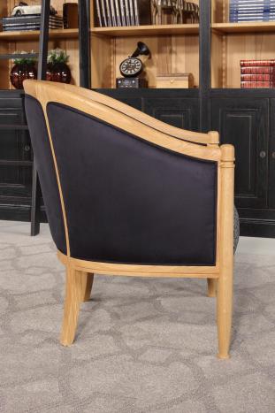 Fauteuil Cabriolet Paul réalisé en Chêne Massif de style Louis Philippe AMC Luxury02