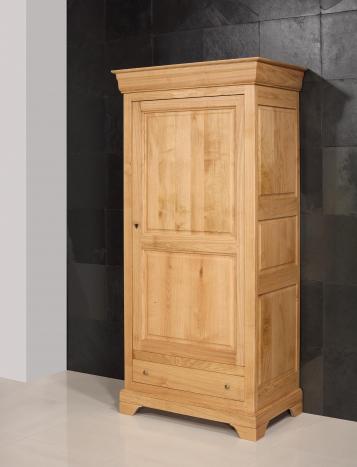 Bonnetière 1 porte 1 tiroir Sébastien, réalisée en Chêne massif de style Louis Philippe SEULEMENT 1 DISPONIBLE