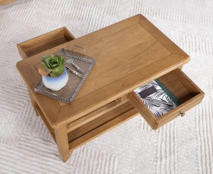 Table Basse Ludovic en Chêne de style Campagnard