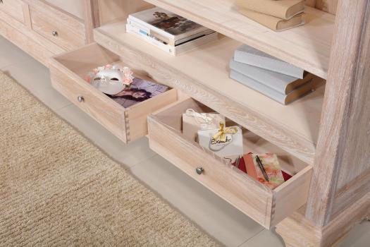 Bibliothèque Florent, réalisée en Chêne Massif de style Louis Philippe LARGEUR 395 cm