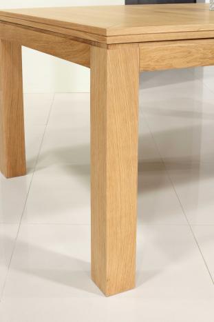 Table de repas rectangulaire 180X100 réalisée en Chêne Ligne Contemporaine avec 1 allonge de 60 cm  SEULEMENT 1 DISPONIBLE