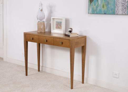 Console Louis réalisée en Chêne et Merisier de ligne Contemporaine