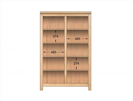 Armoire 2 portes réalisée en Chêne de Ligne contemporaine 2 portes coulissantes MIROIR
