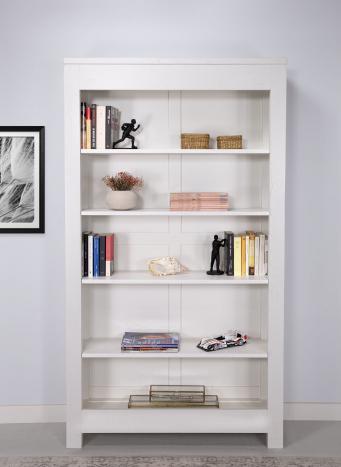 Bibliothéque Collection Nature réalisée en chêne massif 4 étagères Finition Chêne Brosse Ivoire  SEULEMENT 1 DISPONIBLE