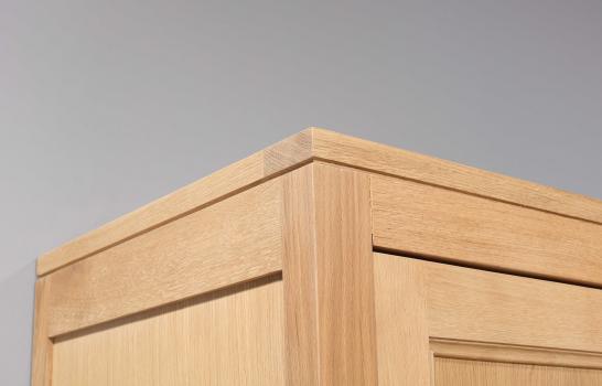 Bonnetière 1 porte réalisée en chêne massif de ligne Contemporaine 