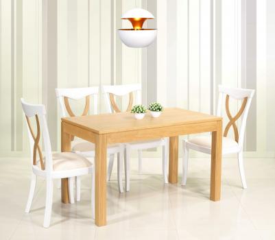 Table de repas rectangulaire Théo 140x70 réalisée en Chêne Ligne Contemporaine Finition Chêne traditionnelle SEULEMENT 1 DISPONIBLE