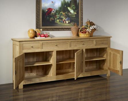 Buffet 3 portes Rémy réalisé en Chêne Massif de style Campagnard