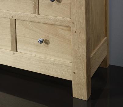 Commode 12 tiroirs Cédric, réalisée en Chêne Massif de stytle Campagnard