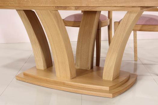 Table de repas Contemporaine 200x110 réalisée en Chêne massif avec céramique