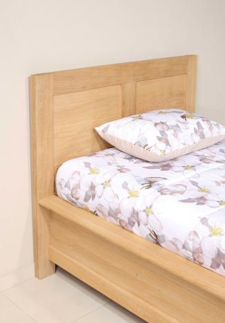 Lit Collection Nature pour literie 90*190 réalisé en Chêne massif SEULEMENT 1 DISPONIBLE