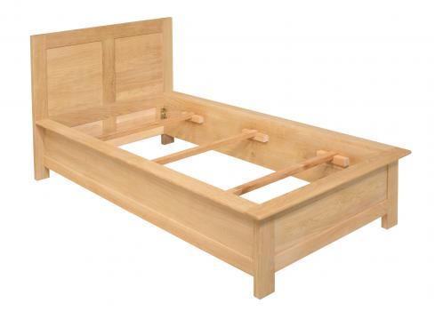 Lit Collection Nature pour literie 90*190 réalisé en Chêne massif SEULEMENT 1 DISPONIBLE