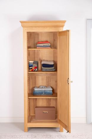 Armoire ou Bonnetière 1 porte Olivier réalisée en Chêne Massif de style Campagnard SEULEMENT 1 DISPONIBLE