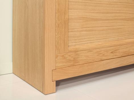Meuble de rangement 1 porte Loann réalisé en Chêne de ligne contemporaine