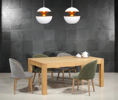 Table de repas rectangulaire Jean réalisée en chêne Ligne Contemporaine 180x105 avec ses 3 allonges de 60 cm  Longueur totale 360x105  SEULEMENT 1 DISPONIBLE