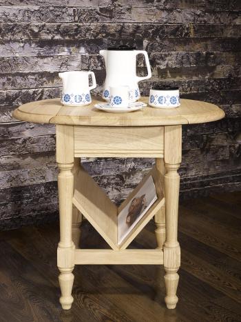 Table Basse ou Bout de Canapé Marc-Eric, réalisée en Chêne de style Louis Philippe Finition Chêne Brossé Naturel