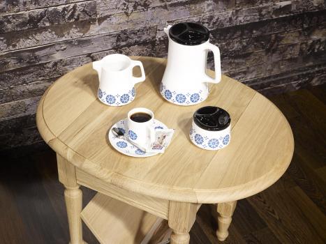 Table Basse ou Bout de Canapé Marc-Eric, réalisée en Chêne de style Louis Philippe Finition Chêne Brossé Naturel