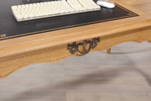 Bureau Ministre réalisé en Chêne de Style Louis XV Finition Chêne Naturel SEULEMENT 1 DISPONIBLE