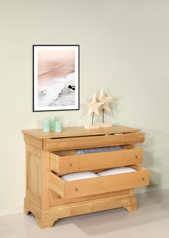 Commode 4 tiroirs Nicolas réalisé en Chêne Massif de style Louis Philippe