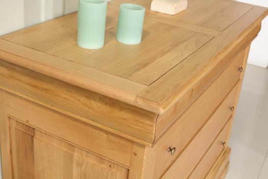 Commode 4 tiroirs Nicolas réalisé en Chêne Massif de style Louis Philippe