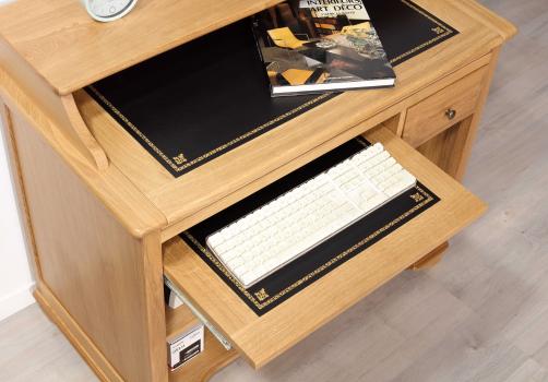 Petit bureau Informatique Adam réalisé en Chêne de style Louis Philippe