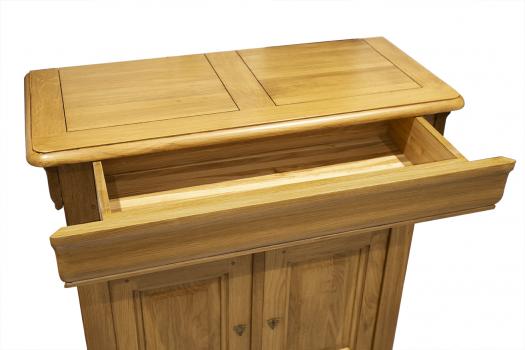 Petit Buffet 2 portes 4 tiroirs Thimoty en chêne massif de style Louis Philippe 