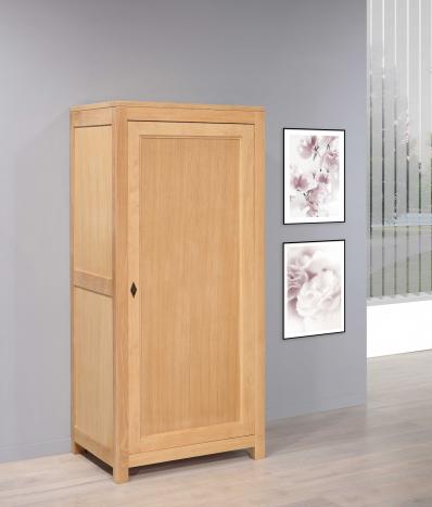 Bonnetière 1 porte réalisée en chêne massif de ligne Contemporaine SEULEMENT 1 DISPONIBLE 