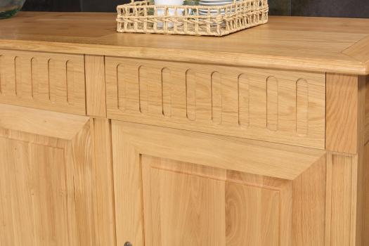 Buffet Gaspard – 3 portes et 3 tiroirs en chêne massif, style Directoire