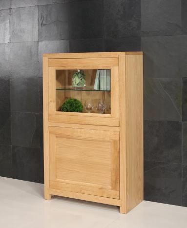Vitrine 2 portes Loann réalisée en Chêne  de style Contemporain 