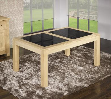 Table de repas rectangulaire 160X100 Mathéo réalisée en Chêne Ligne Contemporaine