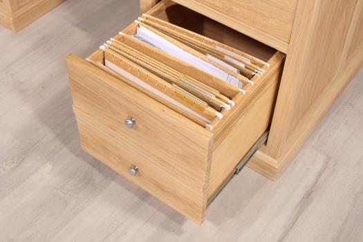 Bureau Ministre Léon réalisé en Chêne de style Louis Philippe 