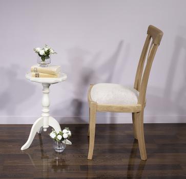 Chaise Sébastien réalisée en Chêne Massif de style Louis Philippe Finition Chêne Brossé