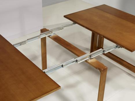 Console extensible réalisée en Chêne Contemporaine 4 allonges