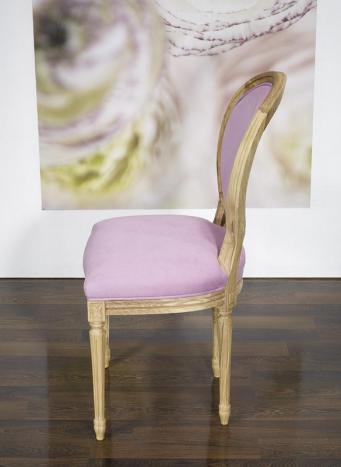 Chaise Simon réalisée en Chêne Massif de style Louis XVI Finition Chêne Brossé 