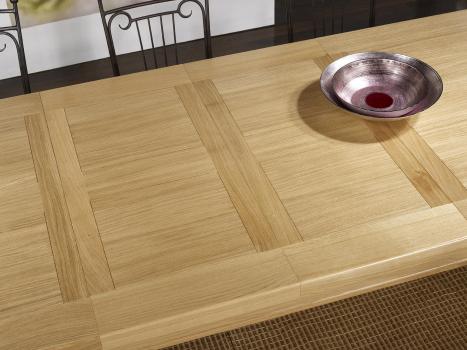 Table de Ferme Axel réalisée en Chêne Massif 250x100 + 2 allonges de 45 cm Finition traditionnelle
