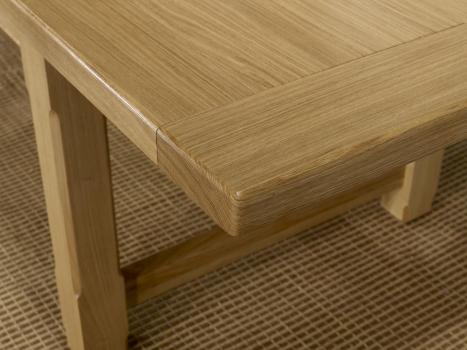 Table de Ferme Axel réalisée en Chêne Massif 250x100 + 2 allonges de 45 cm Finition traditionnelle