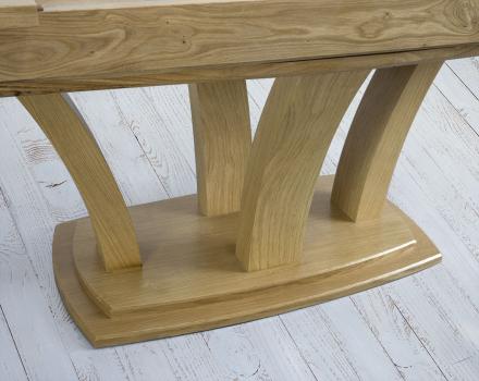 Table de repas Contemporaine 180x110 réalisée en Chêne massif avec céramique  Finition Chêne Naturel