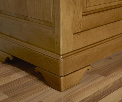 Armoire ou Bonnetière 1 porte réalisée en  Chêne Massif de style Louis Philippe 