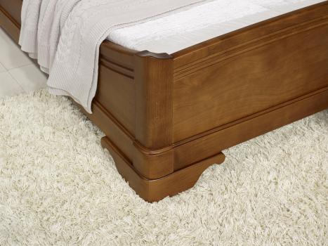  Lit Paul 160x200 en Chêne Massif de style Louis Philippe Finition chêne Moyen