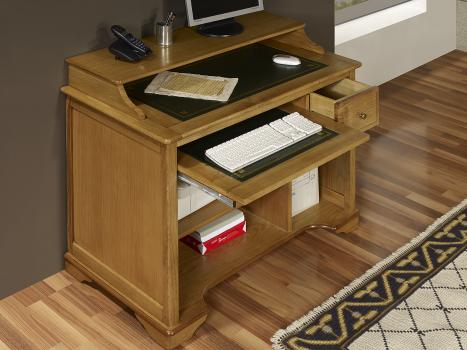  Petit bureau Informatique réalisé en Chêne de style Louis Philippe