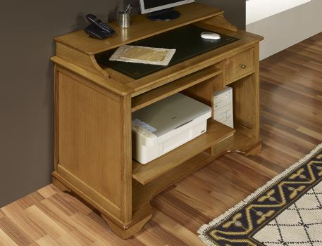  Petit bureau Informatique réalisé en Chêne de style Louis Philippe