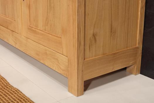 Buffet 3 portes Yann réalisé en Chêne Massif de style Campagnard Chêne Naturel Antik 