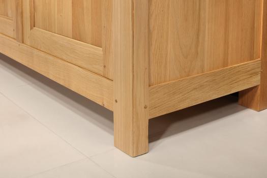 Buffet 3 portes Yann réalisé en Chêne Massif de style Campagnard Finition Chêne Naturel